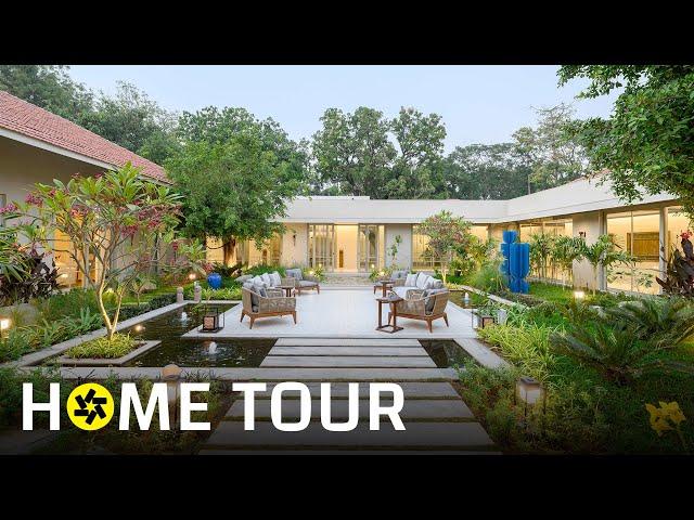 Inside Gujarat Luxury House: Three Courtyards And Four Gardens (House Tour).