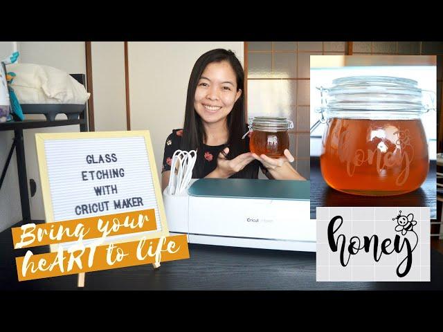 GLASS ETCHING with CRICUT MAKER | EASY Tutorial