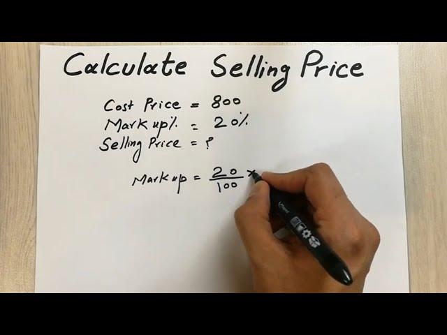 How to Find Selling Price - Easy Trick - With Cost Price and Markup