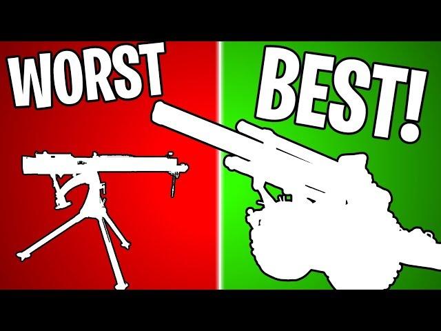 RANKING EVERY STATIONARY WEAPON IN BF1 FROM WORST TO BEST! | Battlefield 1