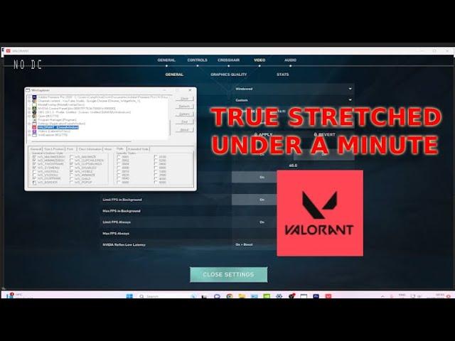 Valorant TRUE STRETCHED in UNDER A MINUTE (2024 WORKING)