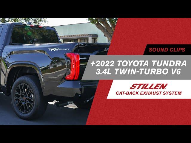 +2022 Toyota Tundra 3.4L Twin-Turbo V6 | STILLEN Cat-Back Exhaust | Sound Clips + DYNO