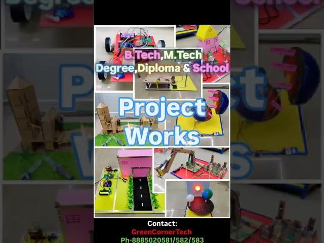 Project works greencornertech #robotics #arduino #btechprojects #mtechprojects #projectworks