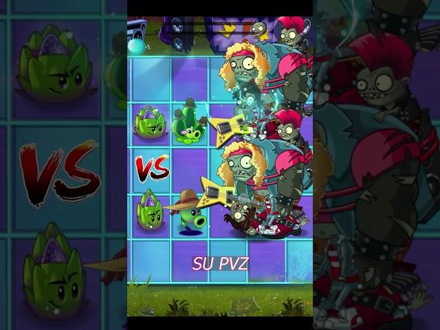 Pvz 2 - Primal Peashooter Team Vs Pea Pod Team Vs Zombie Team #shorts