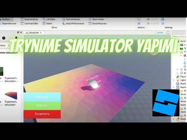 Roblox Studio/Trynime Simulator nasıl yapılır.