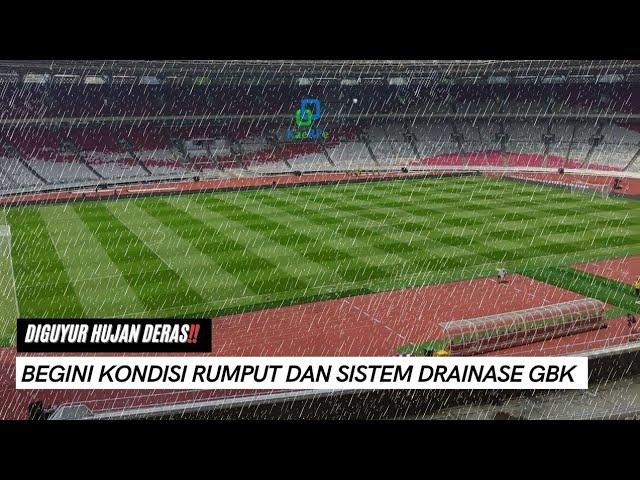 TERKINI DI GBK‼️DIGUYUR HUJAN,RUMPUT AMAN,SUPORTER BERDATANGAN,ARGENTINA VS INDONESIA,STADION GBK