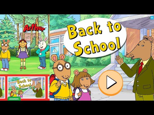 Arthur BACK TO SCHOOL PBS Kids Games