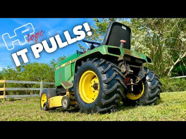 FIRST PULL WITH THE TURBO TRACTOR! | EZ BUCK | JOHN DEERE 330