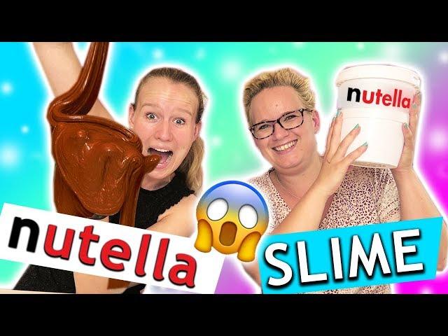 XXL Nutella Slime | Mega Schleim Experiment | Kathi & Eva machen 2kg Nutella Slime | XXL DIY