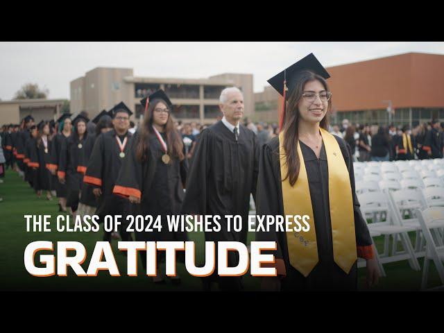 Why Gratitude is Top of Mind for the Class of 2024