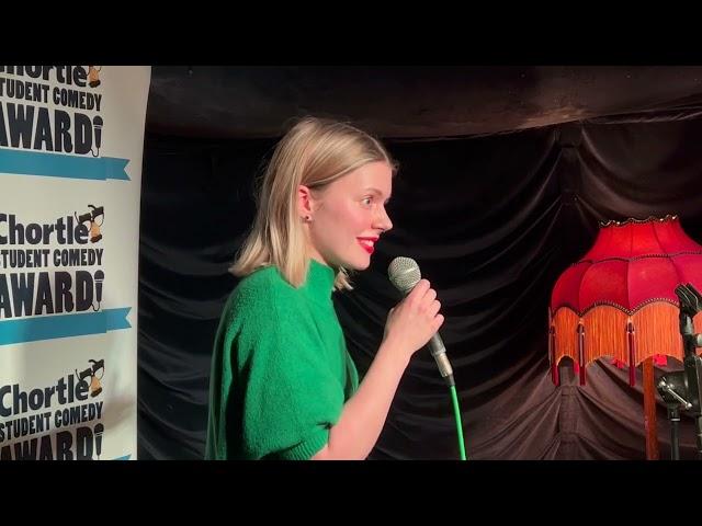 Hannah Etheridge at the first London heat of the Chortle Student Comedy Award 2024