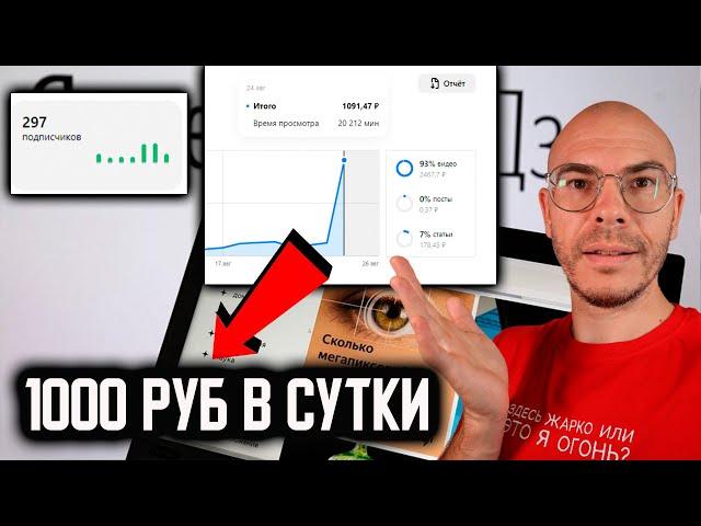 Как РАСКРУТИТЬ Дзен-канал до 1000 рублей в сутки