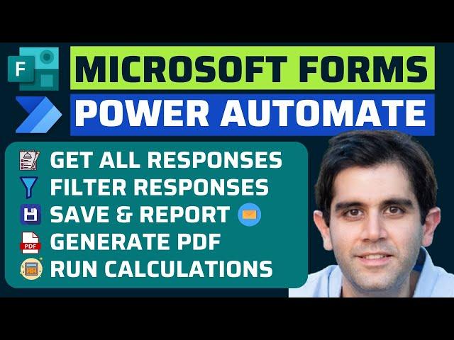 How to Get Forms Responses using Power Automate | Download Excel, Filter, PDF of Quiz Results