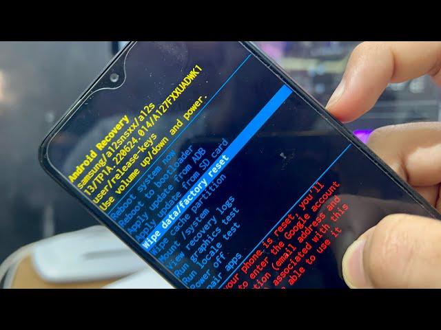 Samsung Galaxy A12/A22 Hard reset | Pattern unlock