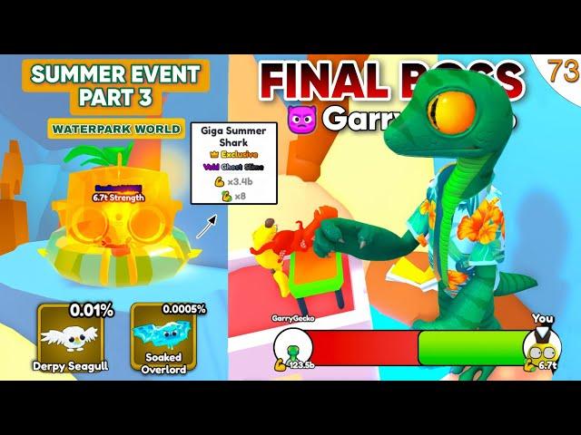 NEW UPDATE - WATERPARK WORLD || PART 3 and Giga Summer Shark & Arm Wrestle Simulator Roblox #73