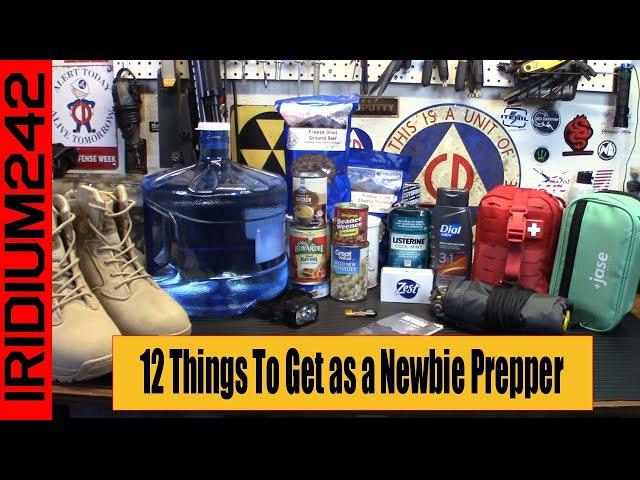 First 12 Things To Get as a Newbie Prepper