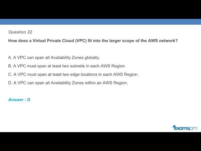 50 AWS Certified Cloud Practitioner Exam Questions