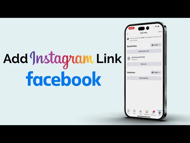 How To Add Instagram Link On Facebook?