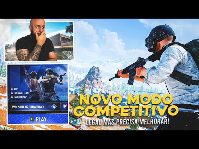 NOVO MODO COMPETITIVO DO PUBG ESTÁ MUITO BOM MAS PRECISA DE AJUSTES