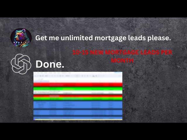 How to get mortgage leads in 2024 (Instant AI Mortgage Advice)