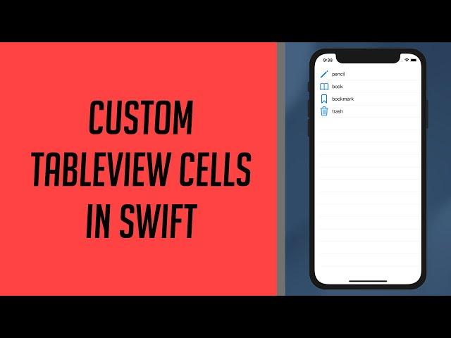 How to use Custom Tableview Cells in Swift