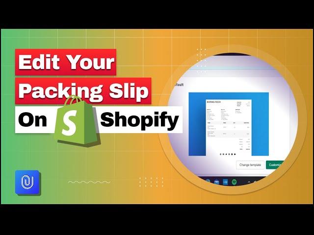 How to edit your packing slip on Shopify | Add Logo to Packing Slip Shopify Store