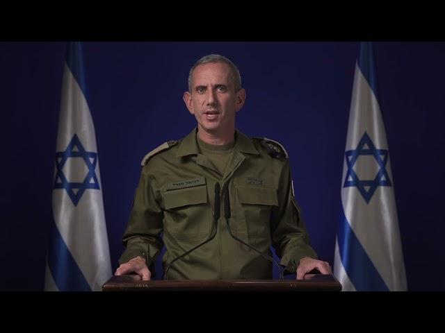 IDF spokesman: Sinwar, the leader of Hamas, who was responsible for the massacre on Oct 7, is dead