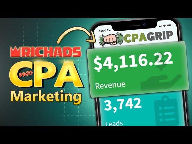 [ Make $4k/Week ] Paid CPA Marketing with RichAds - CPAGrip CPA Marketing Tutorial