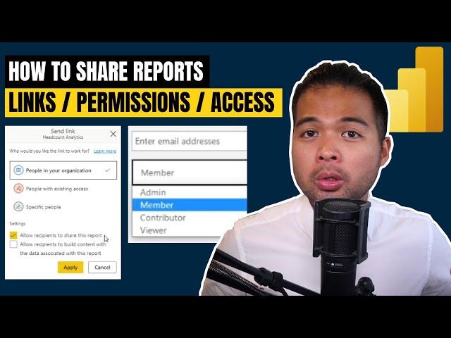 BEGINNERS GUIDE to SHARING REPORTS in Power BI // Generate Links, Manage Access and Permissions