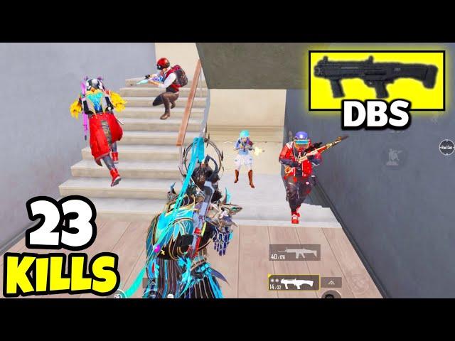 This is Why DBS is The Most DANGEROUS Gun in BGMI • (23 KILLS) • BGMI Gameplay