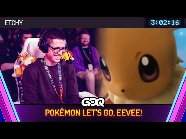 Pokémon Let's Go, Eevee! by Etchy in 3:02:16 - Awesome Games Done Quick 2025