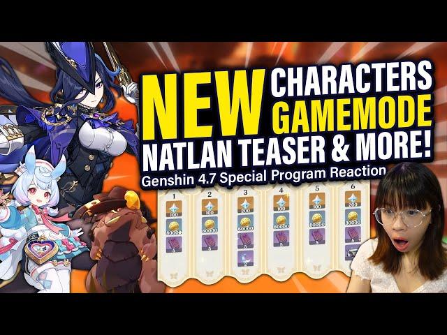 NEW Characters, Endgame Mode, NATLAN Teaser & MORE! 4.7 Special Program Reaction | Genshin Impact