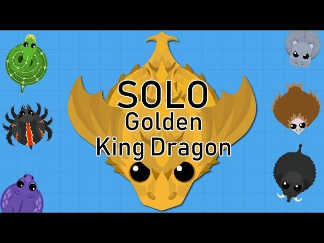 SOLO UNCUT GOLDEN KING DRAGON GAMEPLAY!! // GOLDEN KD IN 40 MINUTES! // MOPE.IO