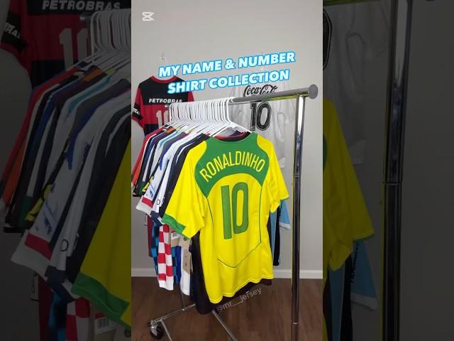 MY NAME AND NUMBER SHIRT COLLECTION  #footballshirts #football #soccer