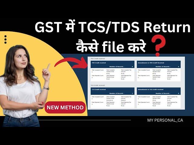 GST TDS & TCS CREDIT, GST में आपका TDS/TCS कटा है तो जानिए कैसे आएगा ELECTRONIC CASH LEDGER में, GST