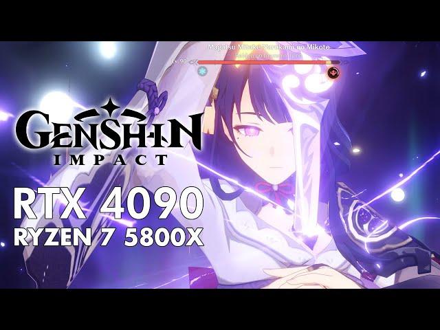 RTX 4090 | GENSHIN IMPACT - 4K - 5,000 MAX FPS? 300 FPS AVG, High Settings