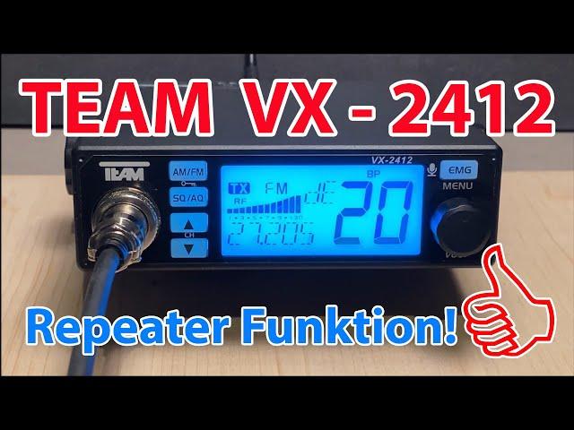 Super CB Funkgerät! TEAM VX-2412 mit Repeater Funktion und VOX