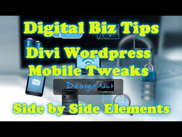 Divi Mobile Tweaks - Side by Side Blurb Colums on Mobile