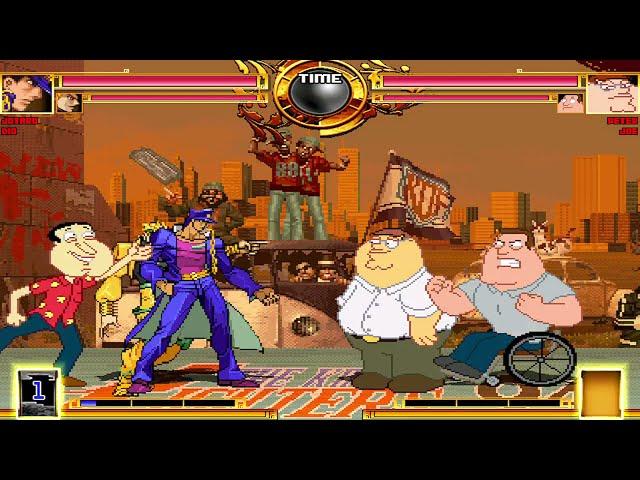 NICK54222 MUGEN: Jotaro Kujo and Final Dio Brando VS Peter Griffin and Joe Swanson