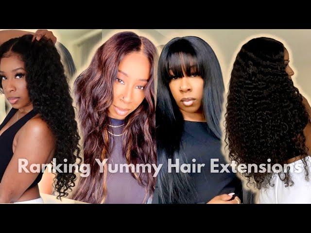 Ranking Yummy Hair Extensions LEAST to FAVORITE  #rawhair #antonetteshay