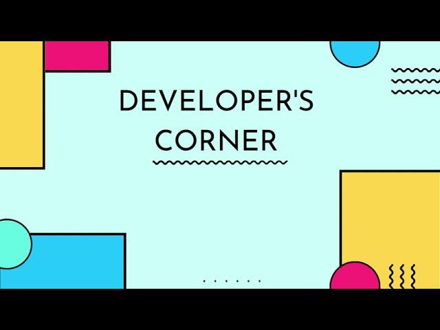 What's in the Developer's Corner? (Coding, Programming, Fullstack, JavaScript, jQuery)