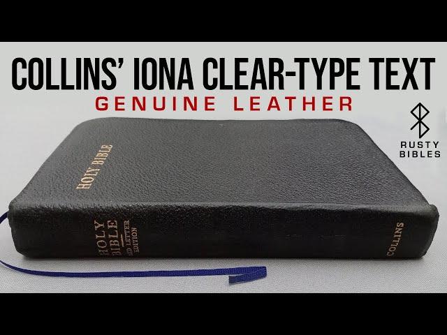 An All-Around Average Bible. Collins' Iona Clear-Type In Genuine Leather KJV Text Only Bible Review