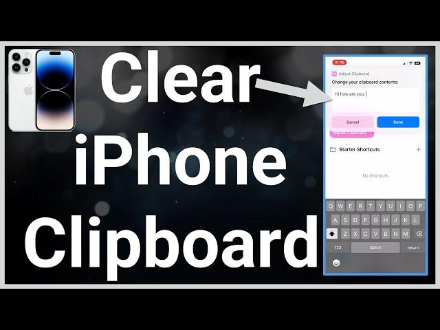 How To Clear Clipboard On iPhone