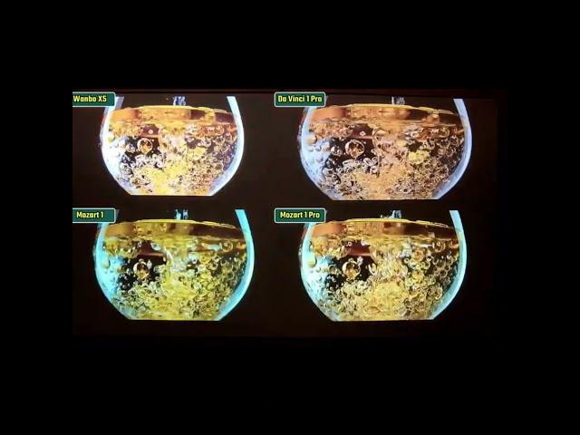 Wanbo projector comparison effect   #wanbo #tech #davinci1pro#mozart1#wanbox5#mozart1pro