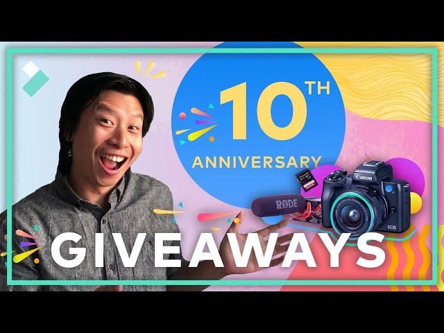 Filmora’s 10th Anniversary + GIVEAWAYS!