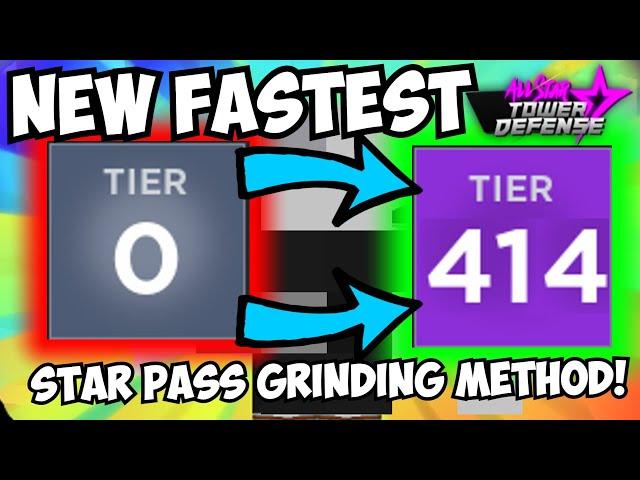 The NEW FASTEST WAY to AFK GRIND STAR PASS TIERS in All Star Tower Defense! 2x AS FAST! (ASTD)