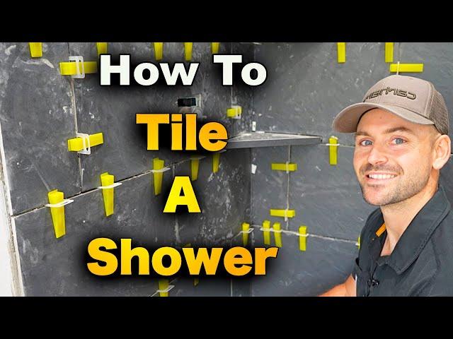 How To Tile A Shower - Start To Finish Walls