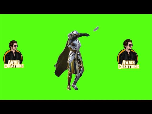 Pubg Sunken templer set emote Green screen || Pubg new outfit green screen emote