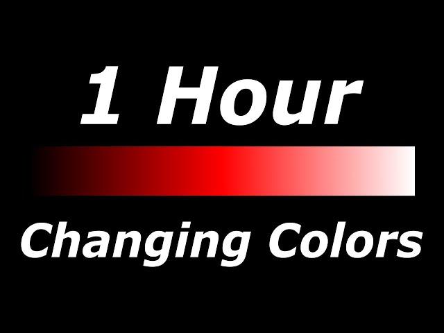 Relaxing 3 Color Changing: Black-Red-White Screen Led Lights [1 Hour]