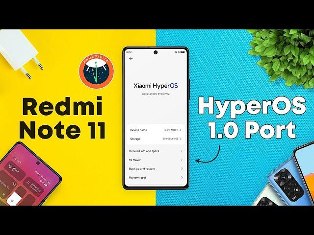 Xiaomi HyperOS 1.0 Port for REDMI NOTE 11 (Android 14) Review!